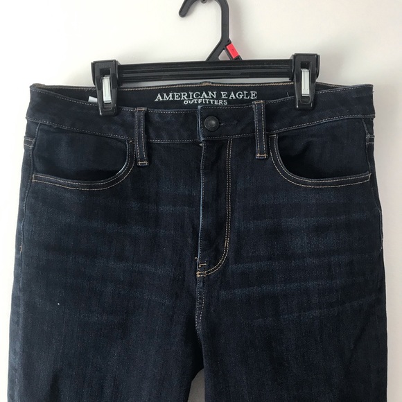 American Eagle Navy Skinny Jeans Size 8 - Picture 5 of 8